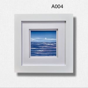 Original ocean painting, seascape beach art